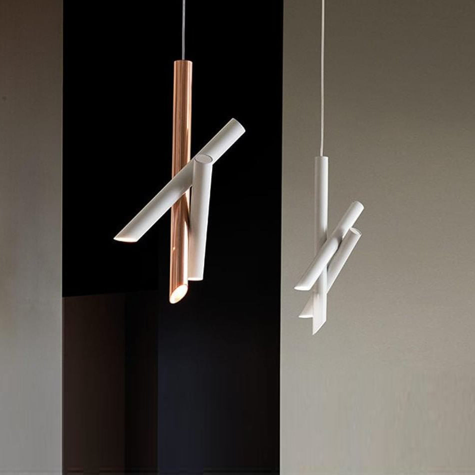 Erixon pendel med rør i aluminium, minimalistisk