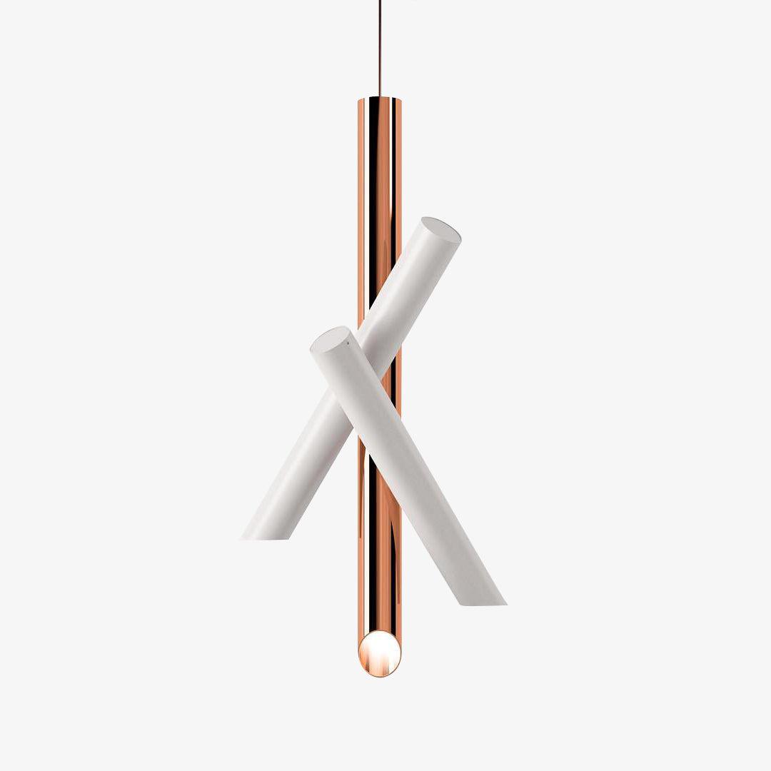 Erixon pendel med rør i aluminium, minimalistisk