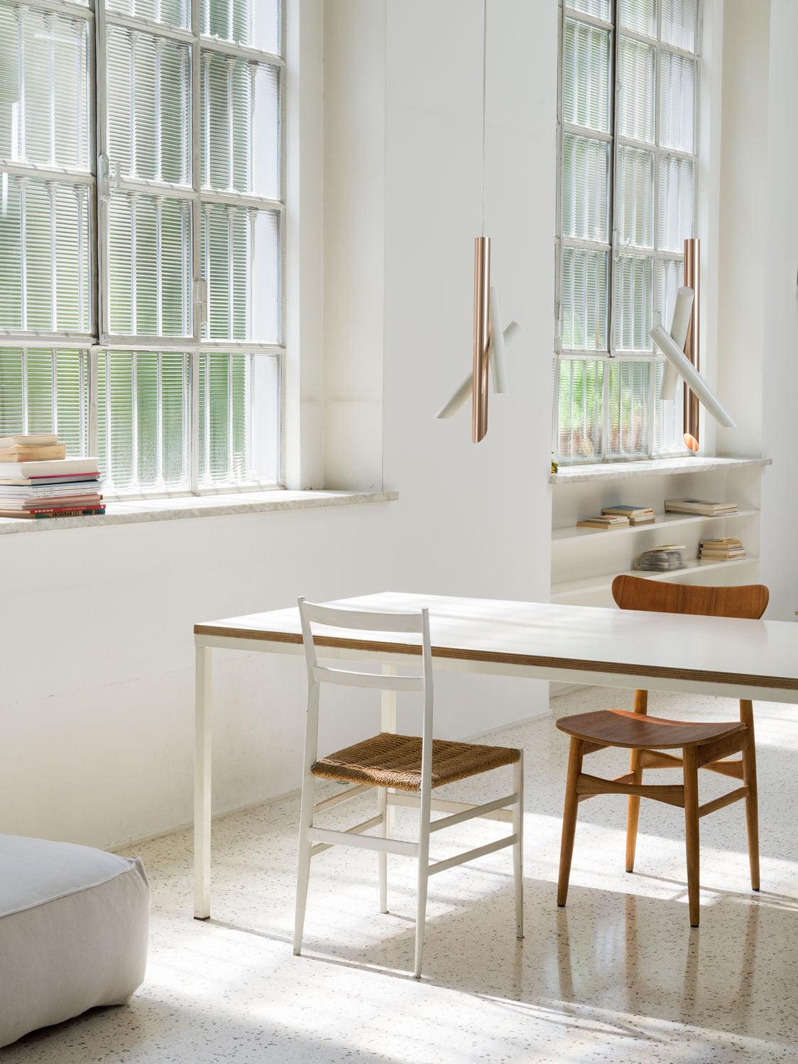 Erixon pendel med rør i aluminium, minimalistisk