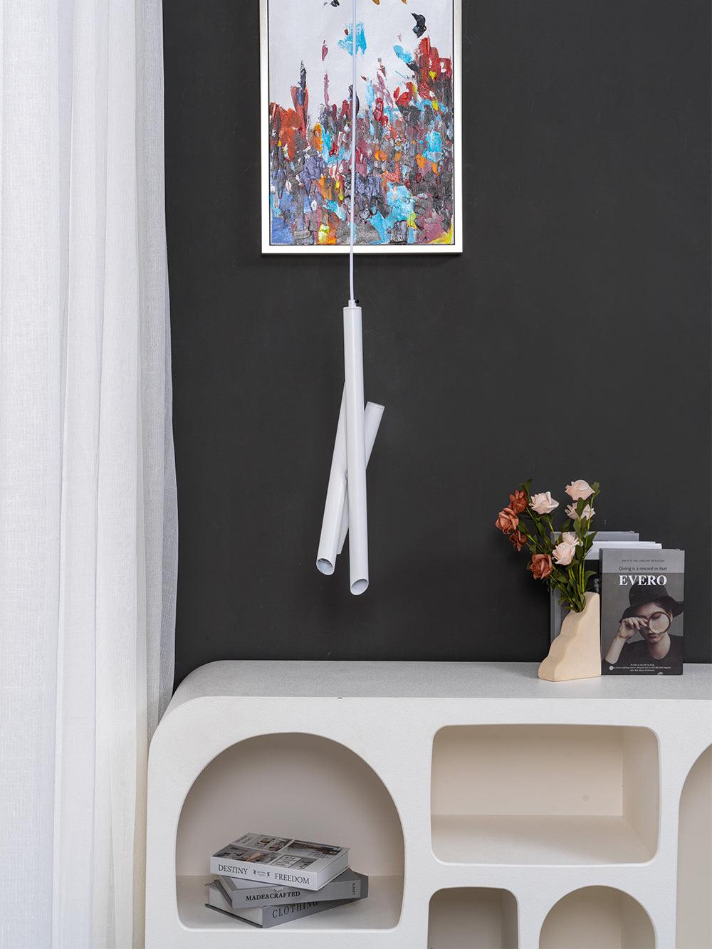 Erixon pendel med rør i aluminium, minimalistisk