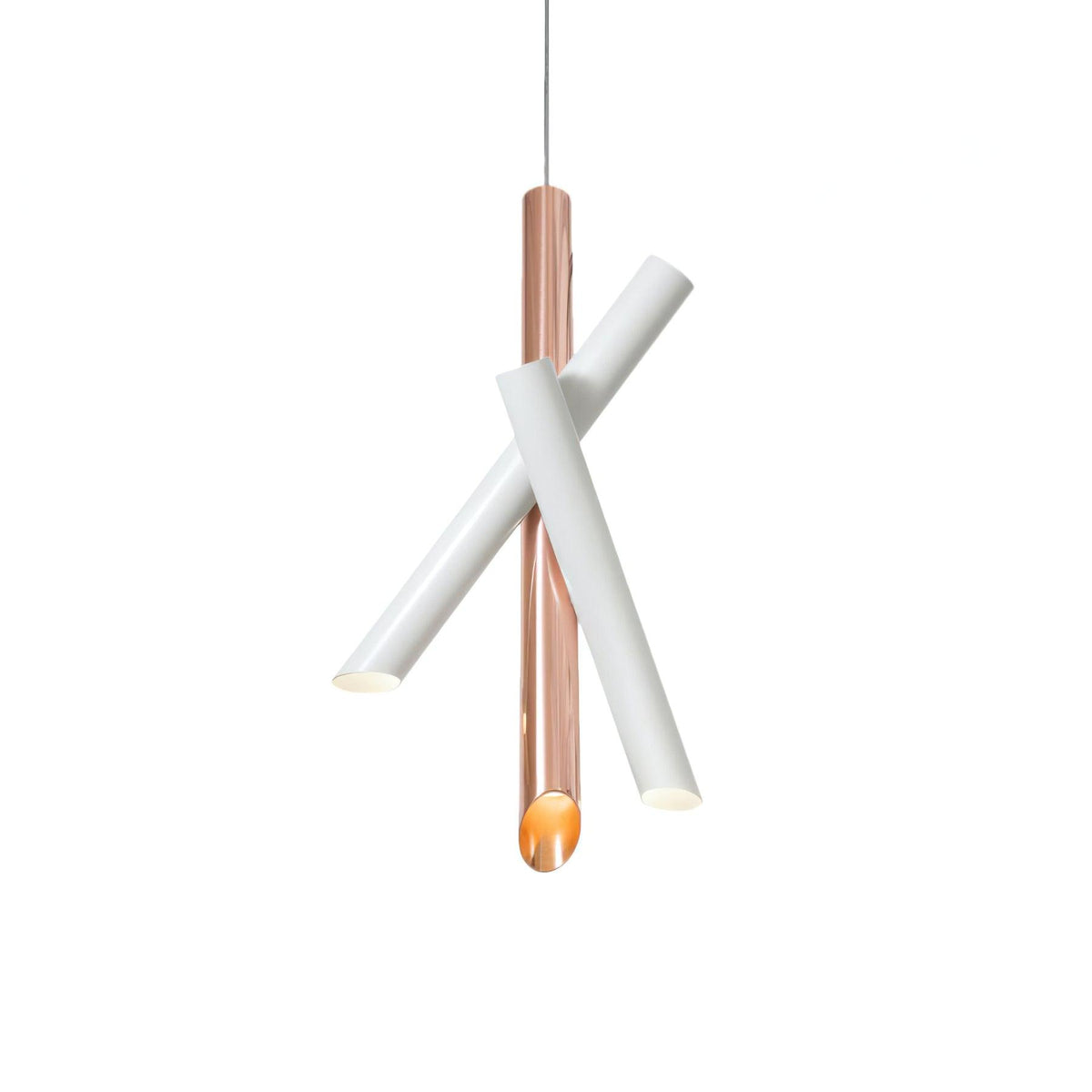 Erixon pendel med rør i aluminium, minimalistisk