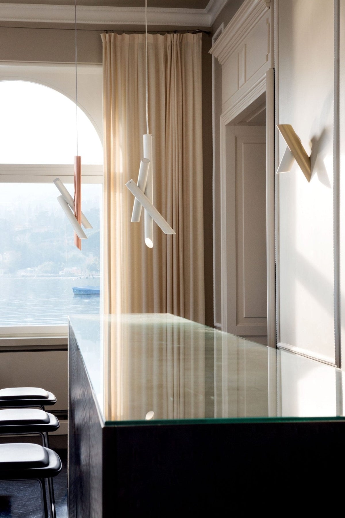 Perylis modern minimalistisk vägglampa med rör