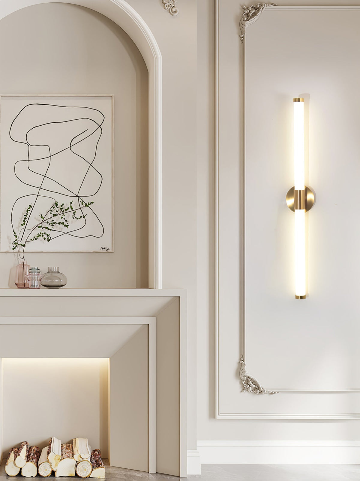 Cecarir kunstnerisk lineær LED-væglampe i Tubo-design