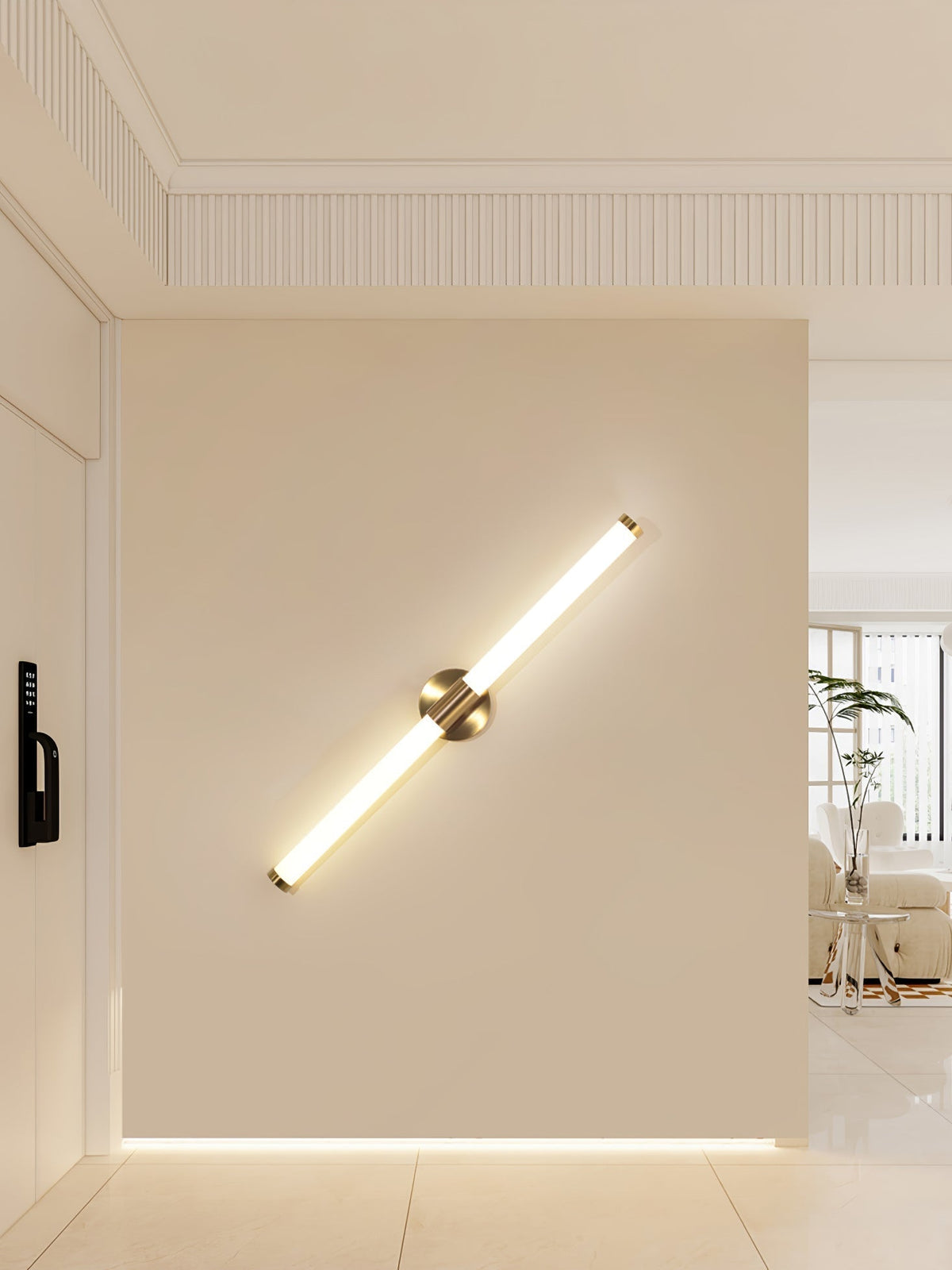Cecarir kunstnerisk lineær LED-væglampe i Tubo-design