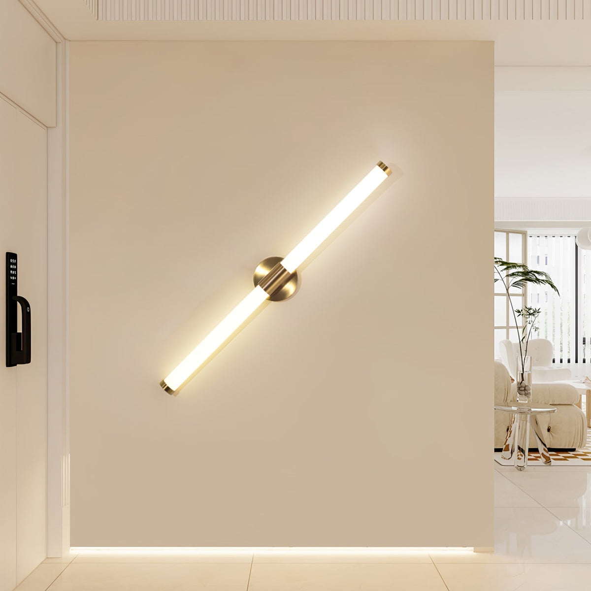 Cecarir kunstnerisk lineær LED-væglampe i Tubo-design