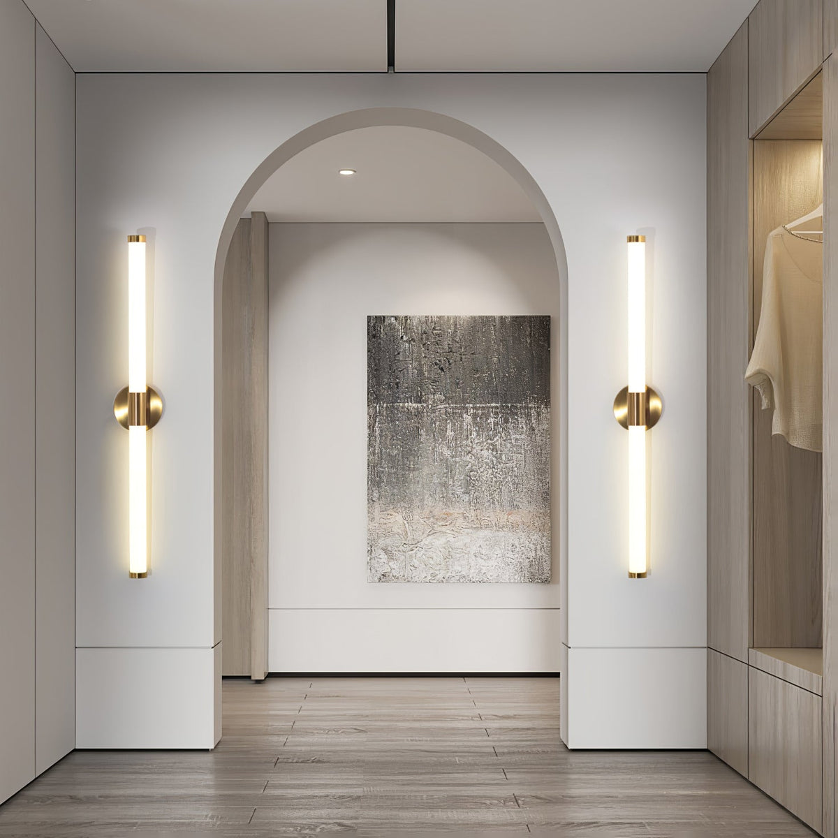Cecarir kunstnerisk lineær LED-væglampe i Tubo-design