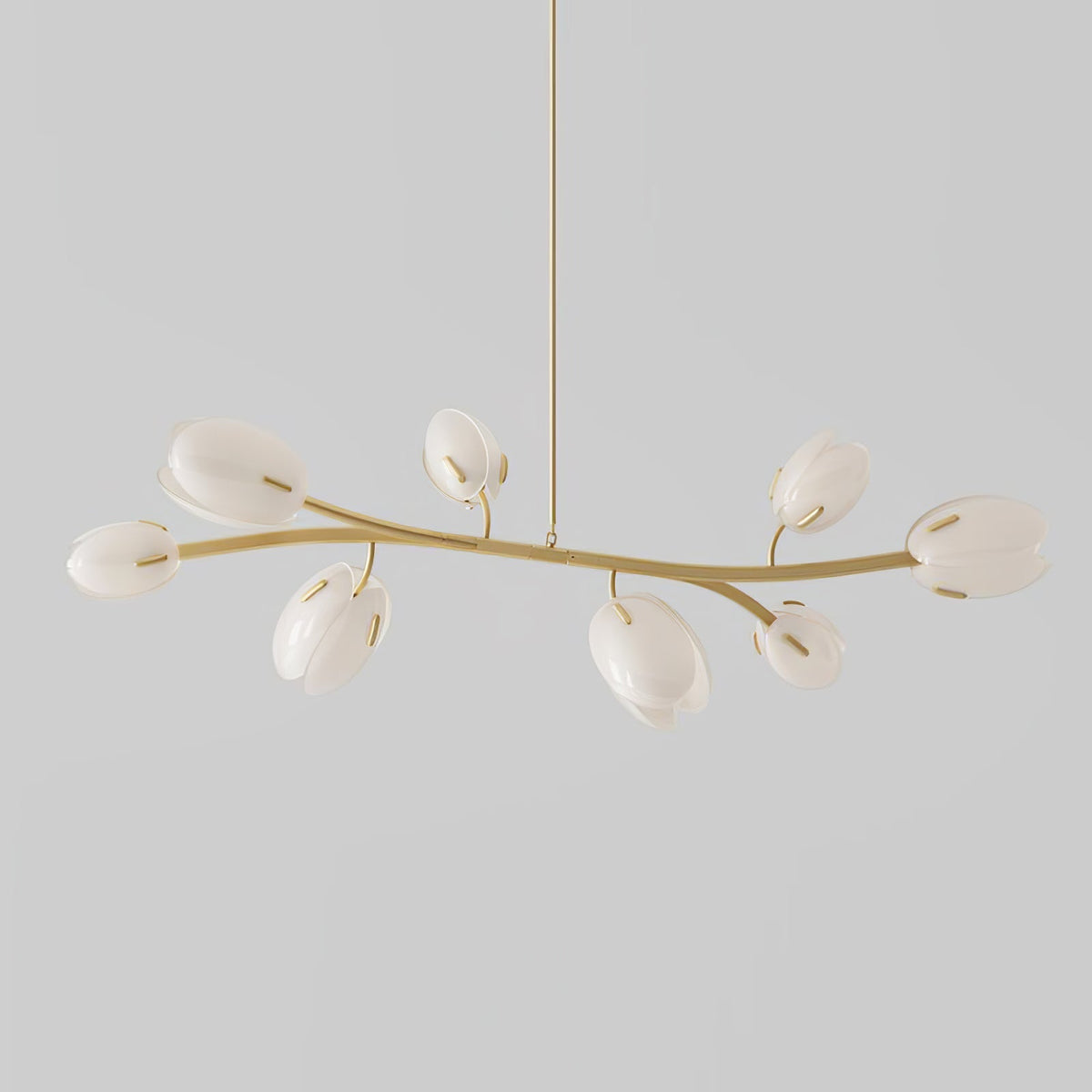 Blossom moderne glaslysekrone