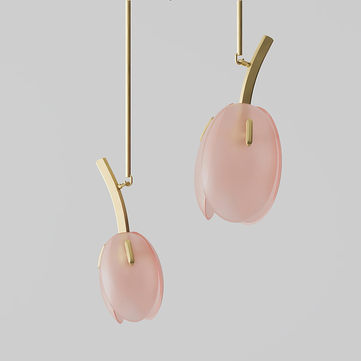 Blossom moderne glaslysekrone