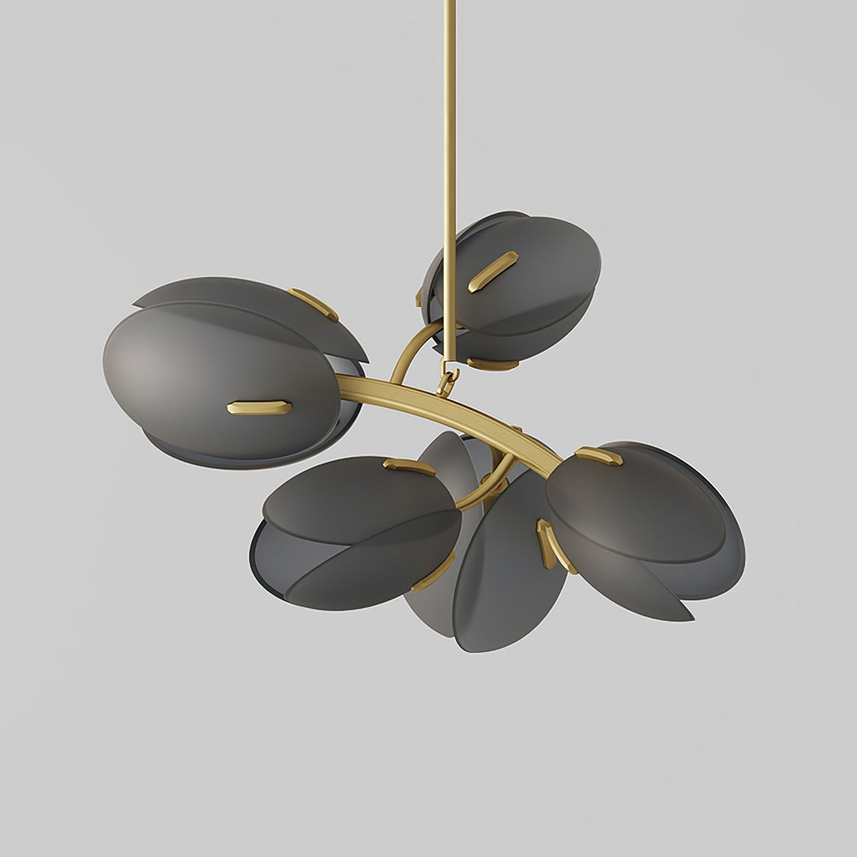 Blossom moderne glaslysekrone