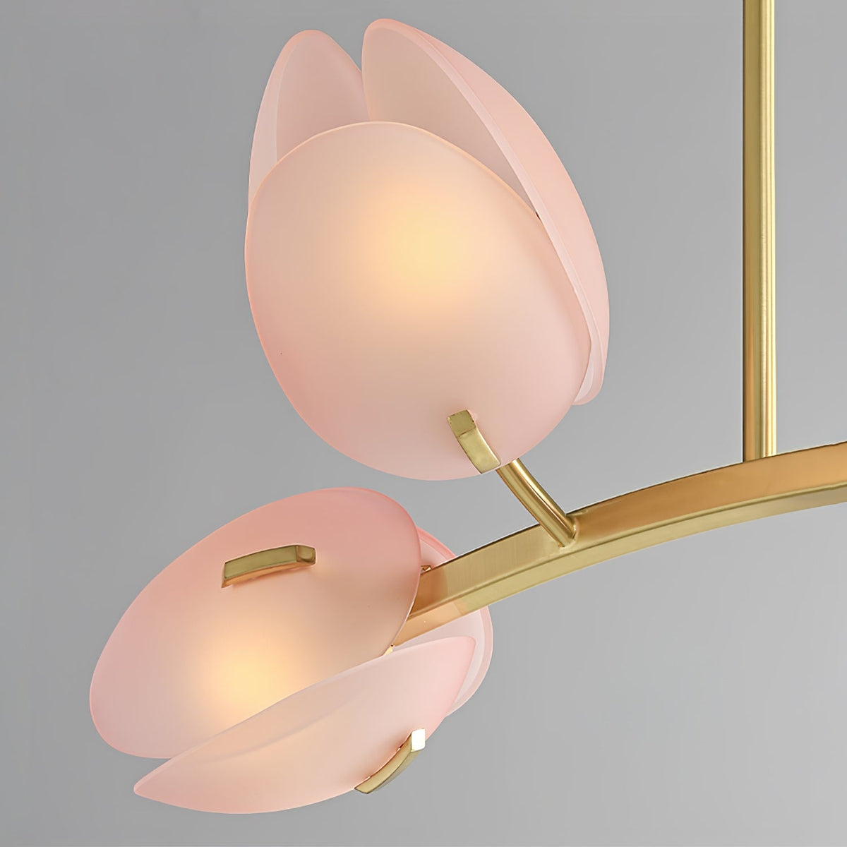Blossom moderne glaslysekrone