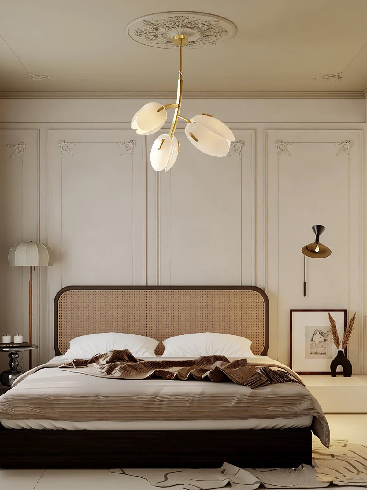 Blossom moderne glaslysekrone