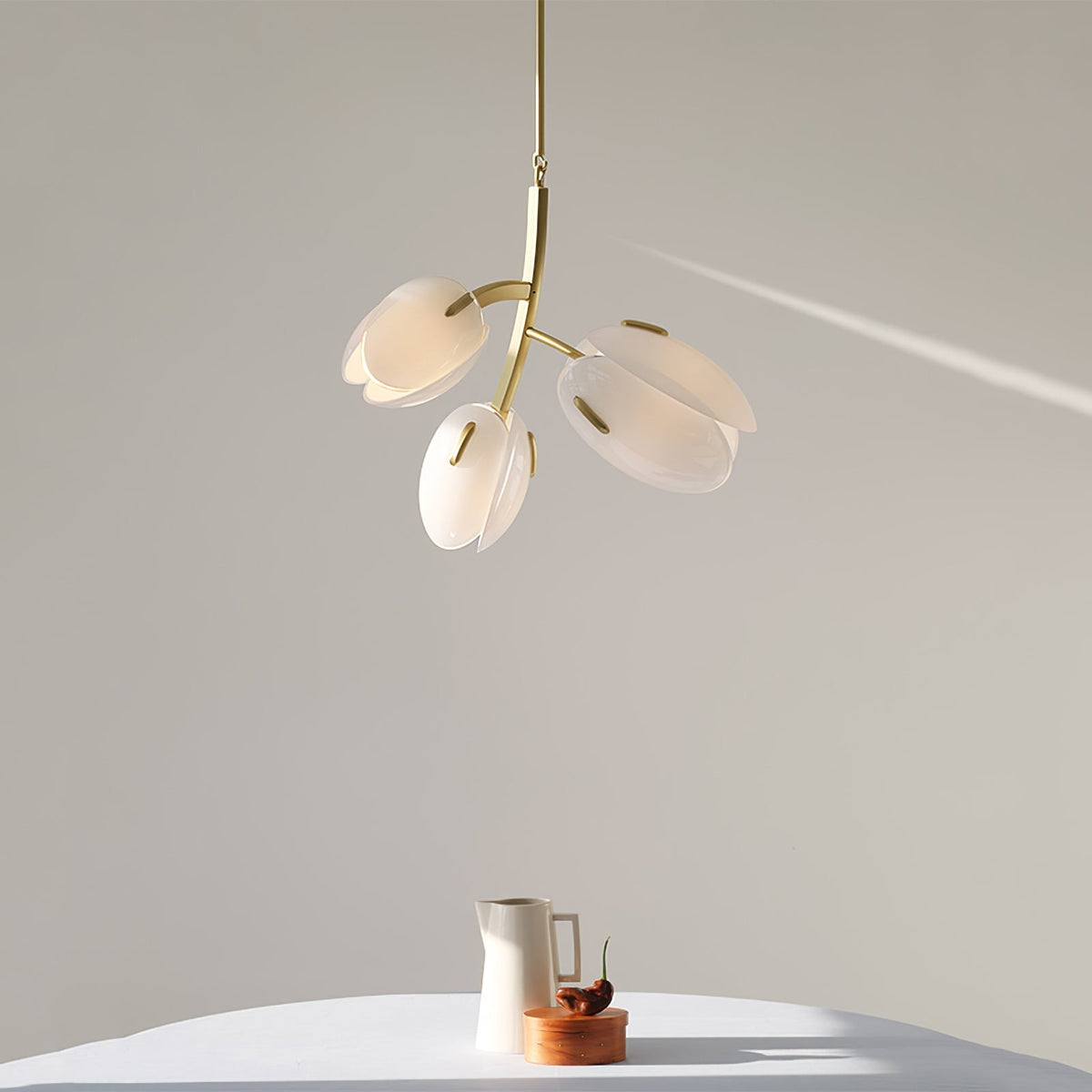 Blossom moderne glaslysekrone