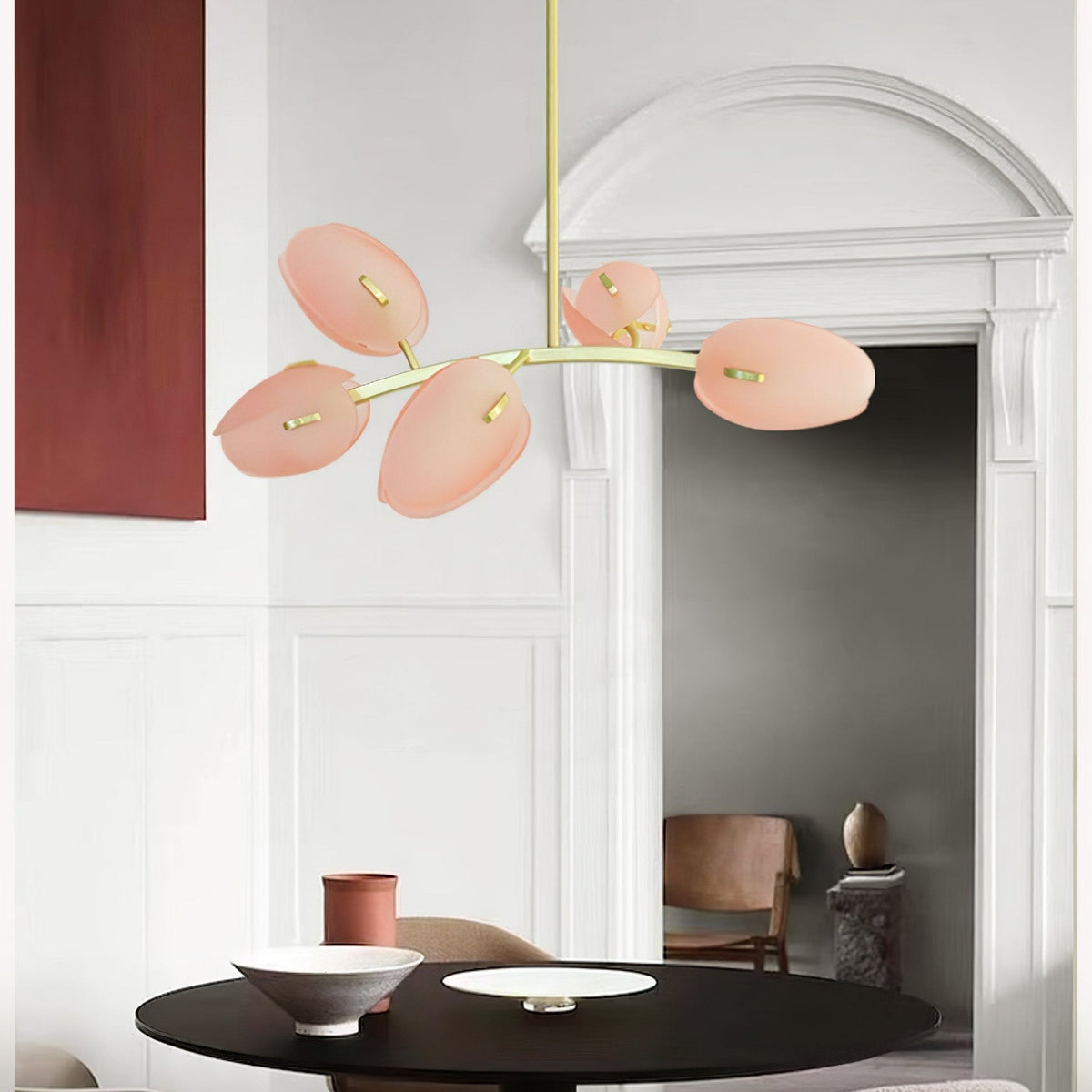 Blossom moderne glaslysekrone