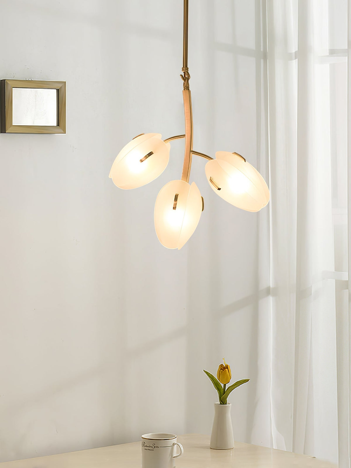 Blossom moderne glaslysekrone