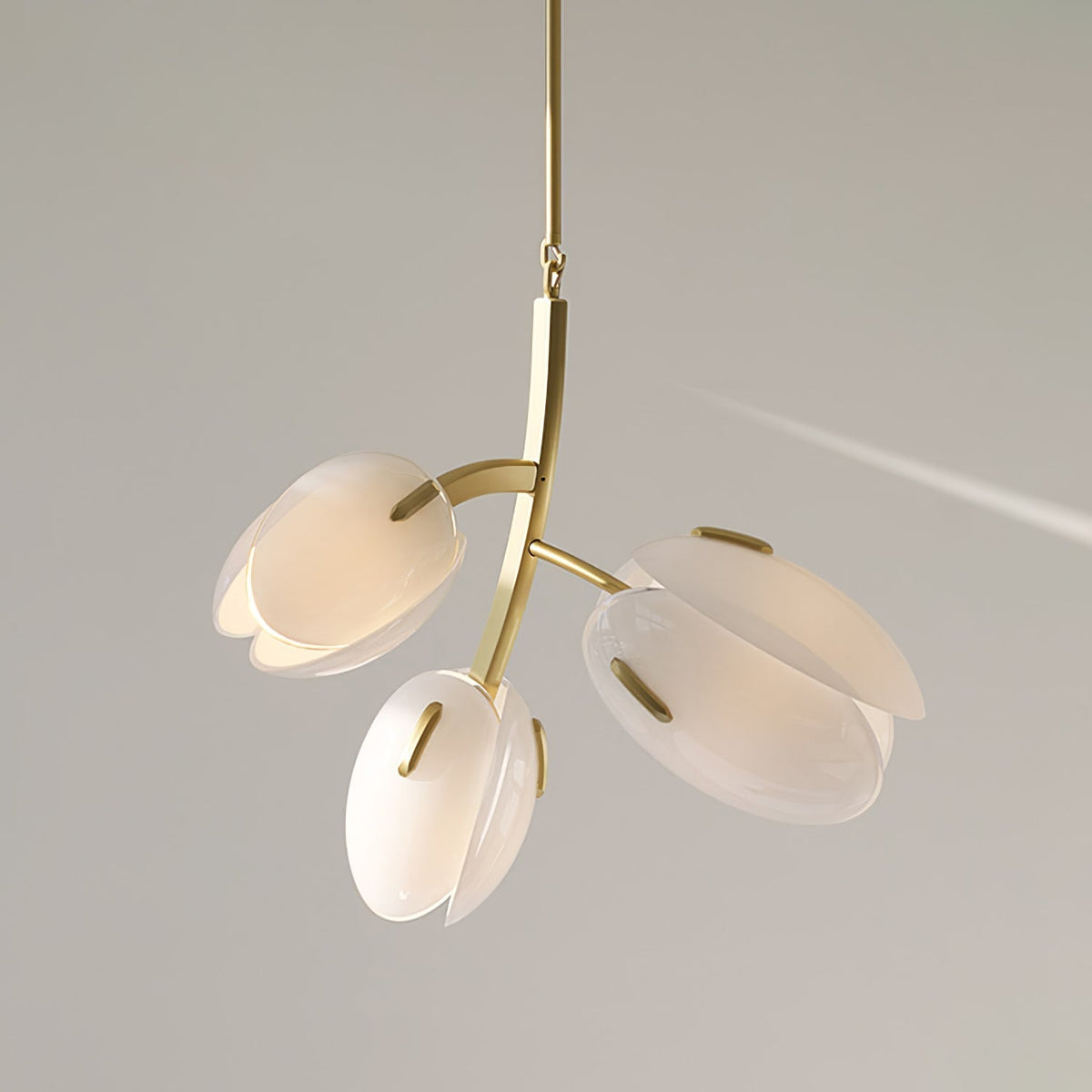 Blossom moderne glaslysekrone