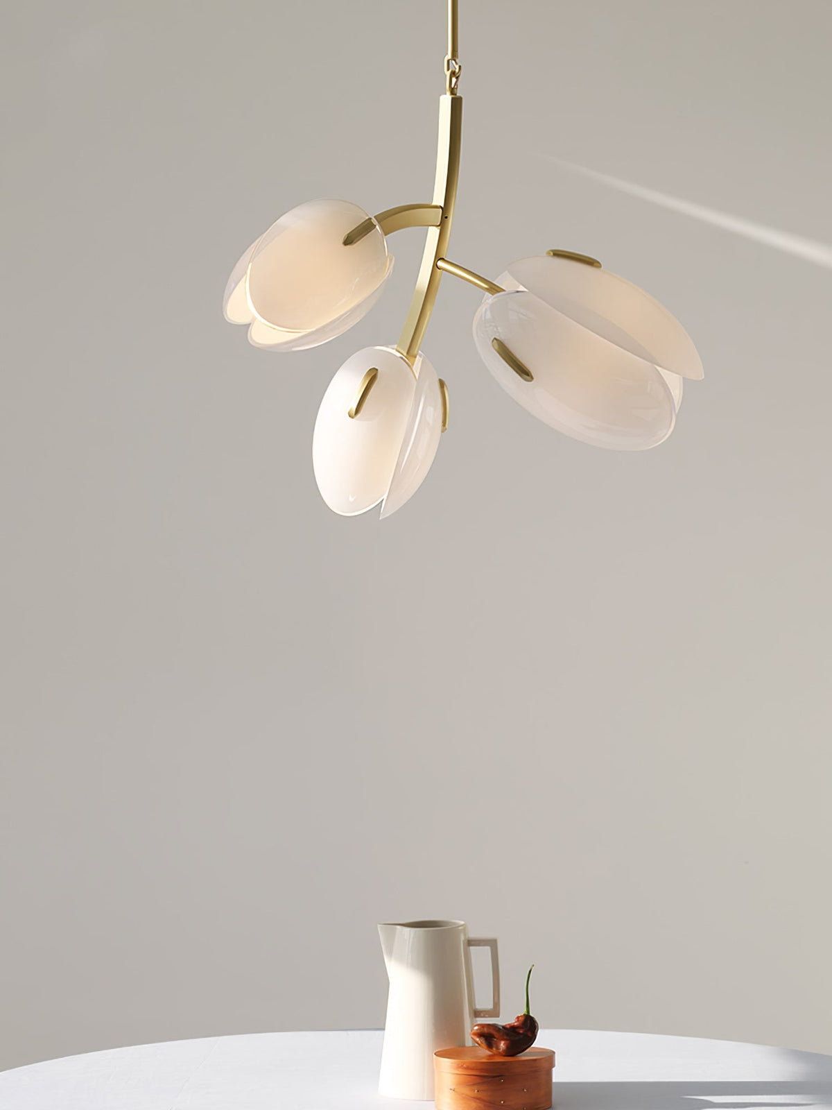 Blossom moderne glaslysekrone