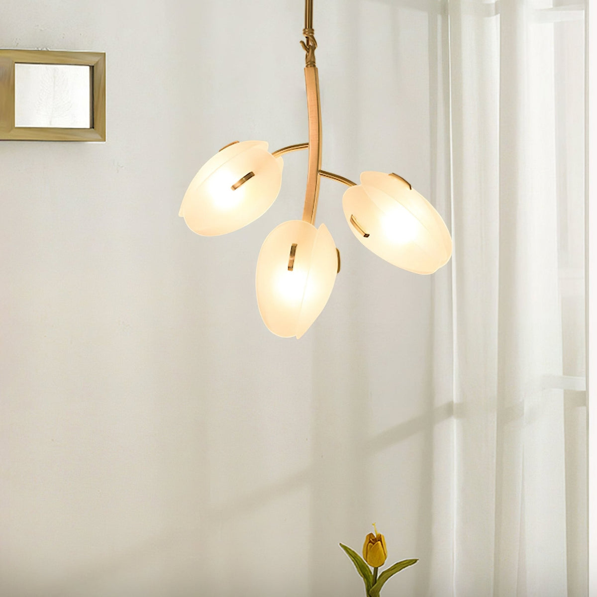 Blossom moderne glaslysekrone