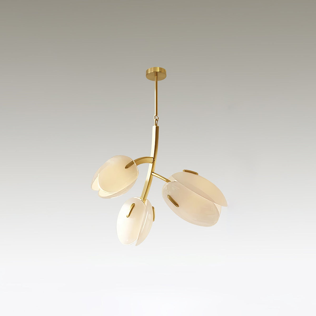 Blossom moderne glaslysekrone