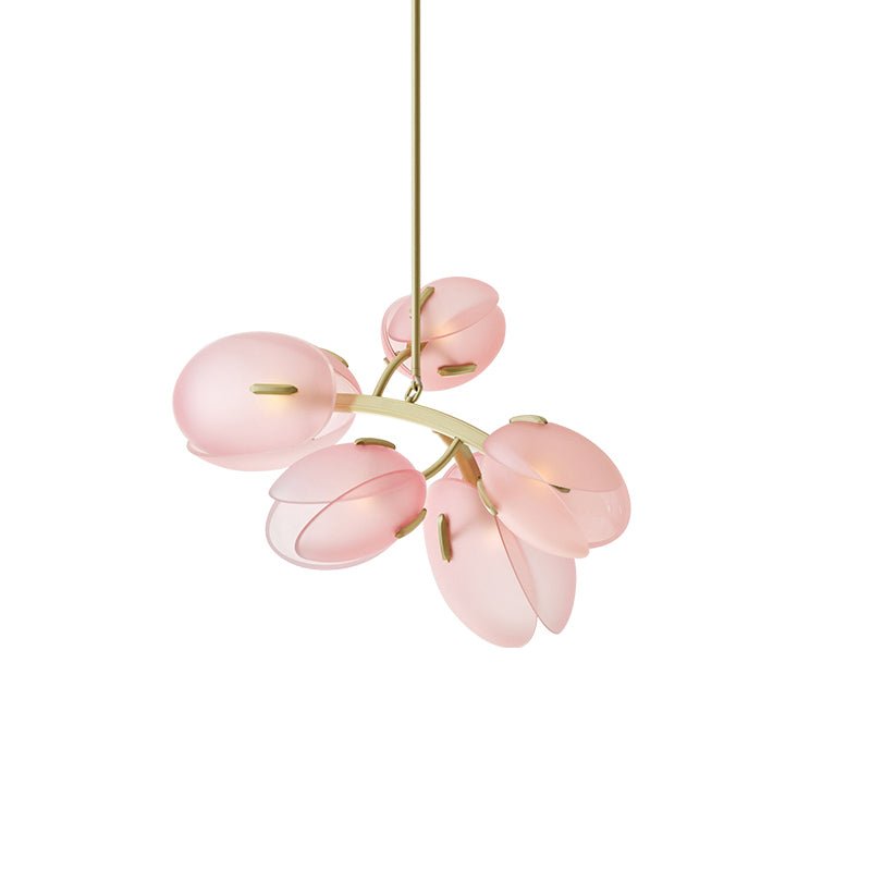 Blossom moderne glaslysekrone