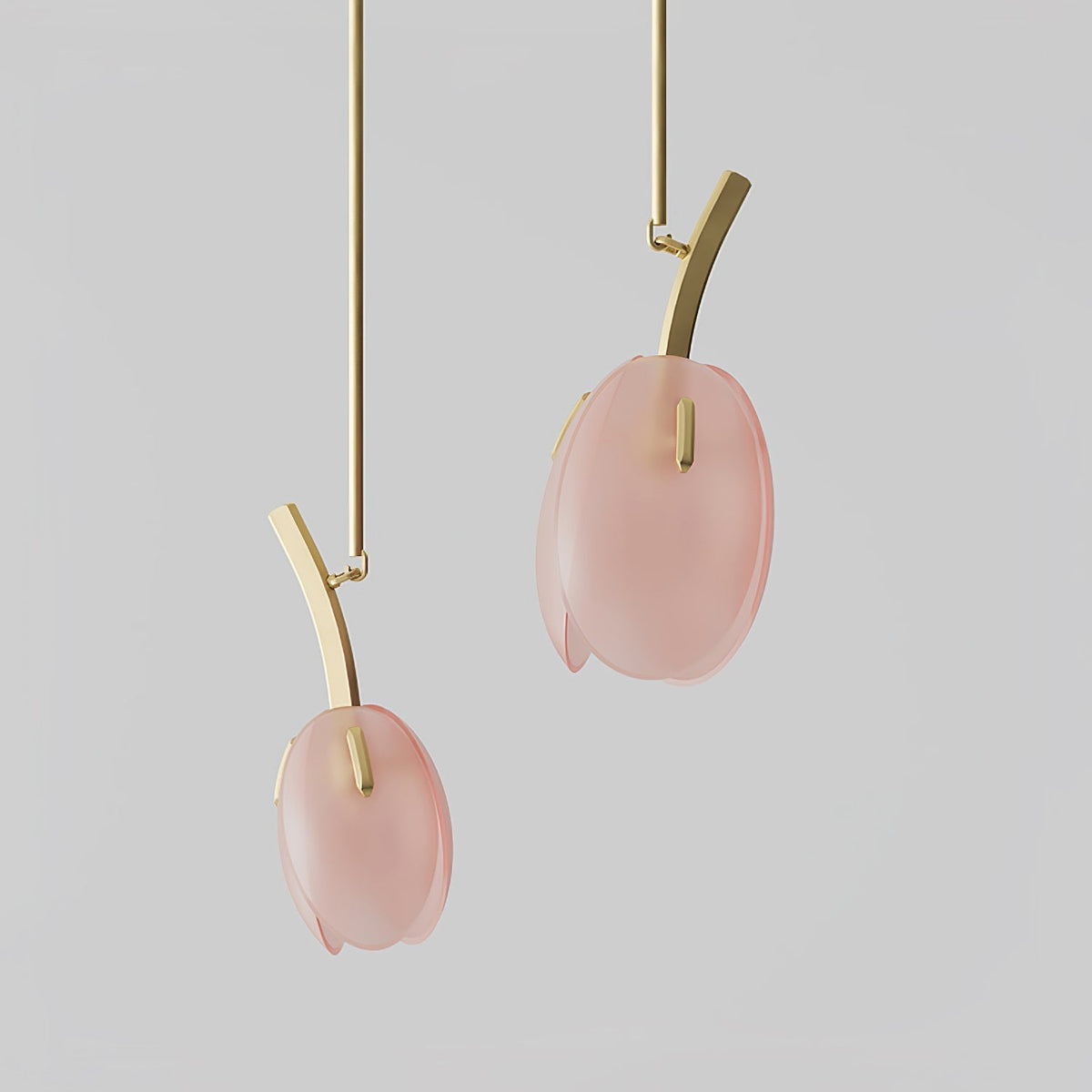 Blossom moderne glaslysekrone