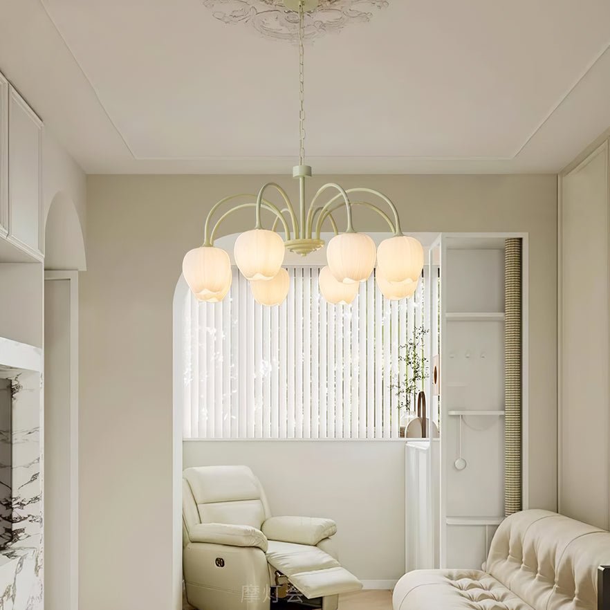 Tulip friske lysekroner i glas