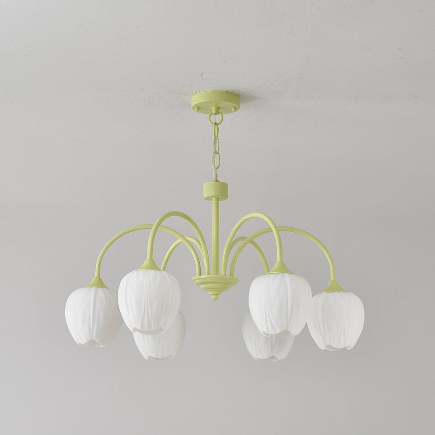 Tulip friske lysekroner i glas