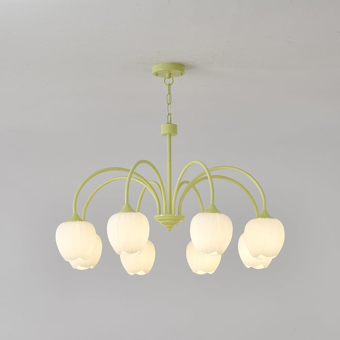 Tulip friske lysekroner i glas