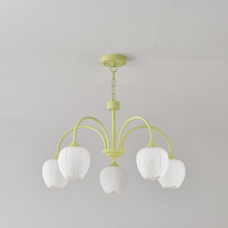 Tulip friske lysekroner i glas