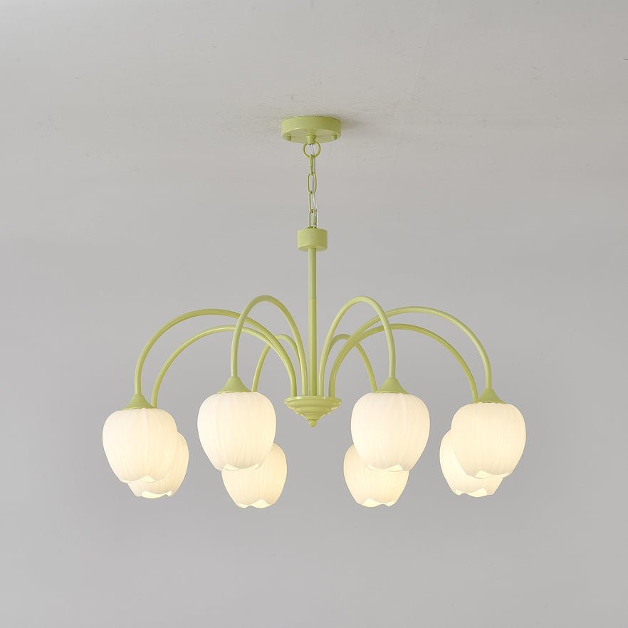 Tulip friske lysekroner i glas