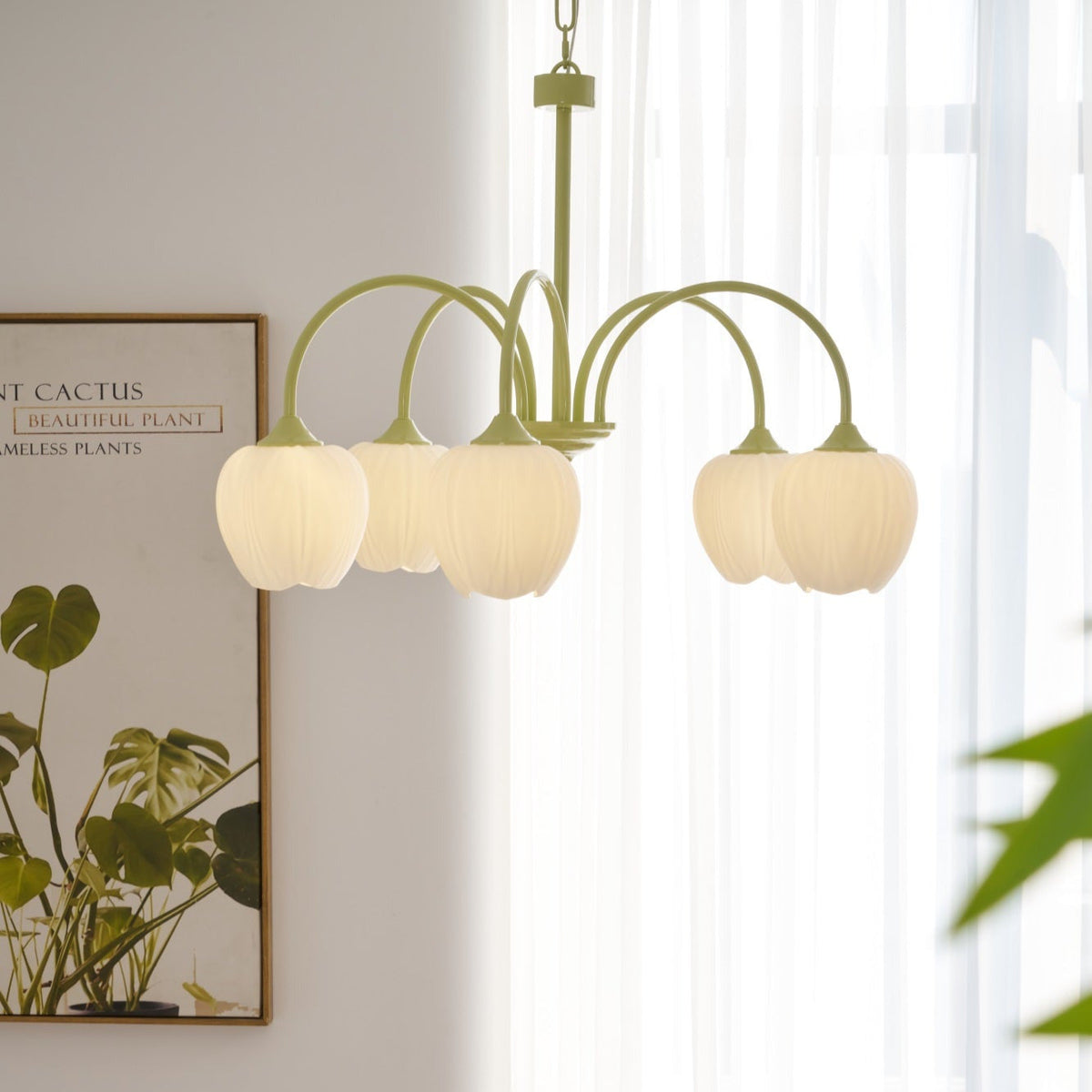 Tulip friske lysekroner i glas
