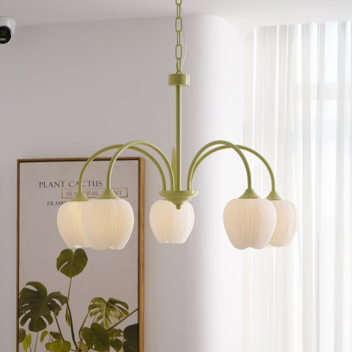 Tulip friske lysekroner i glas