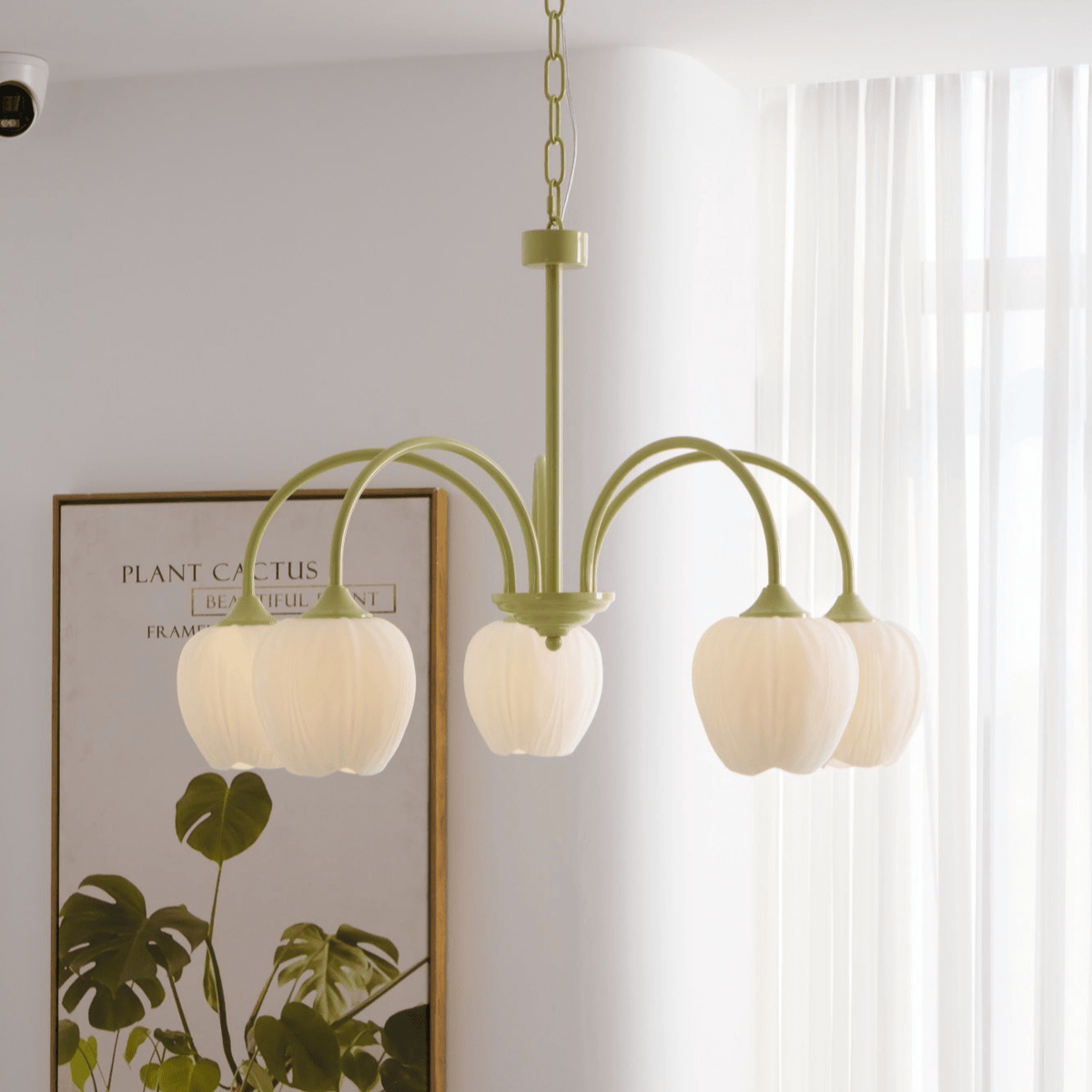 Tulip friske lysekroner i glas