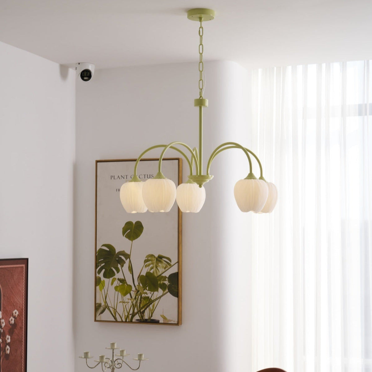 Tulip friske lysekroner i glas