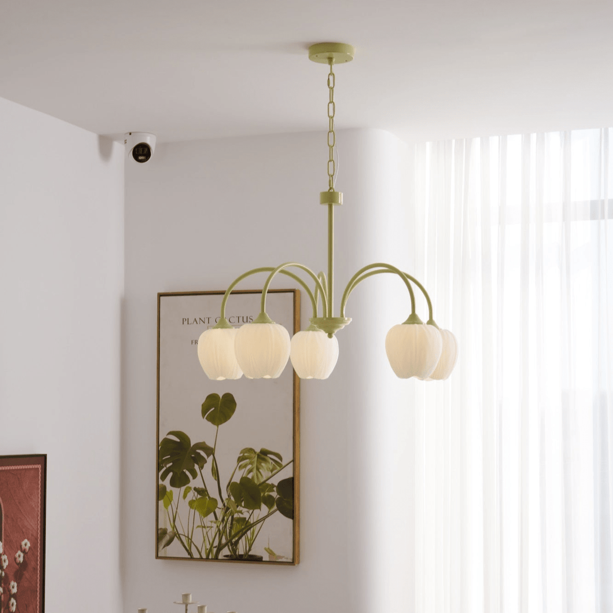 Tulip friske lysekroner i glas