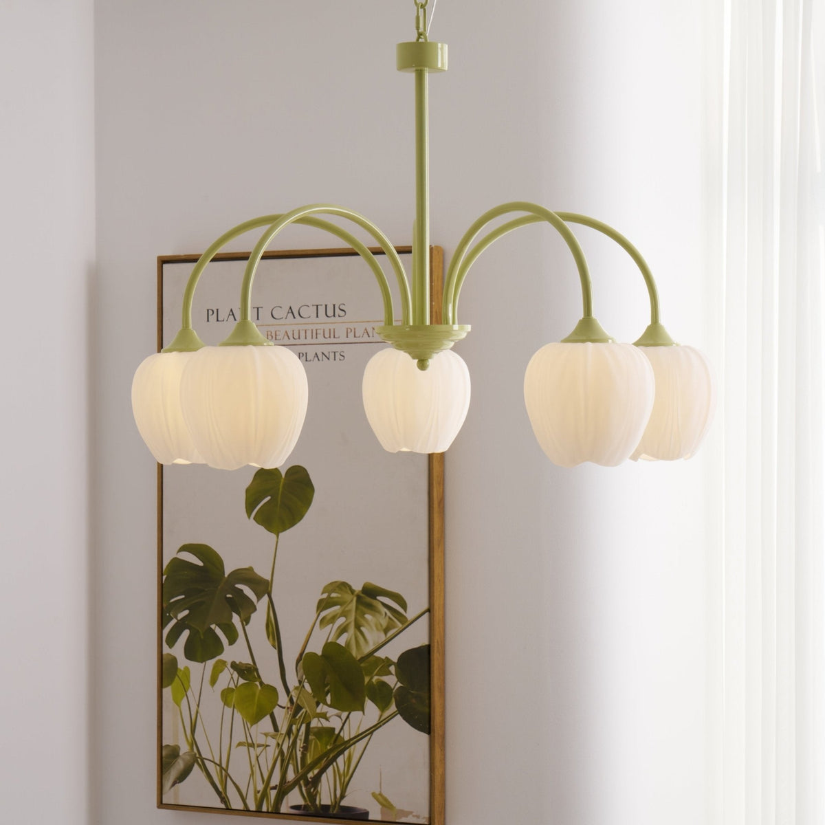Tulip friske lysekroner i glas