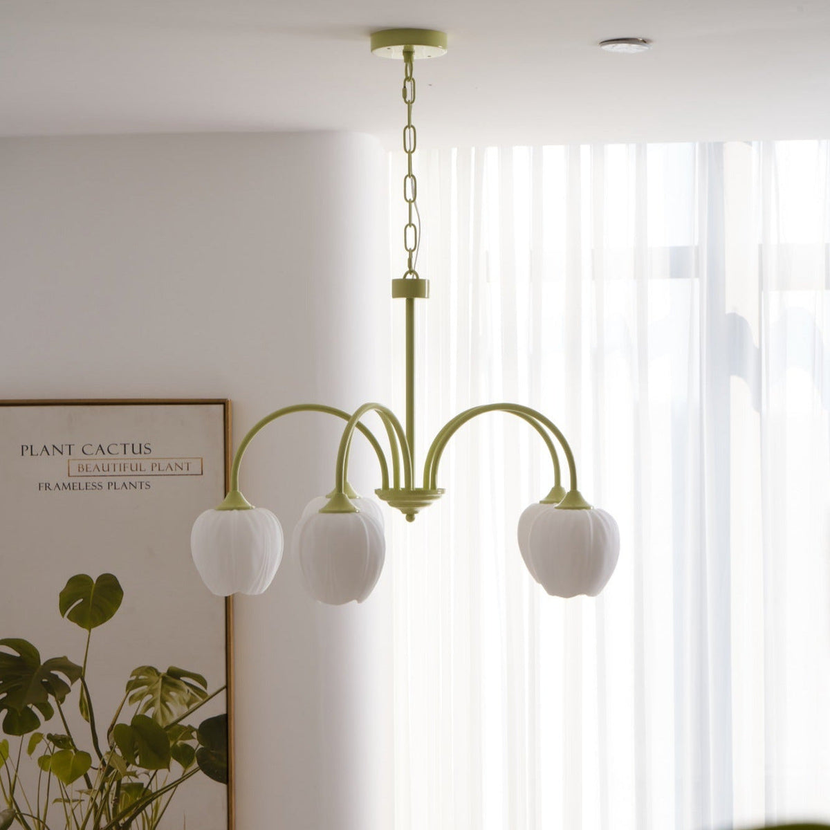 Tulip friske lysekroner i glas