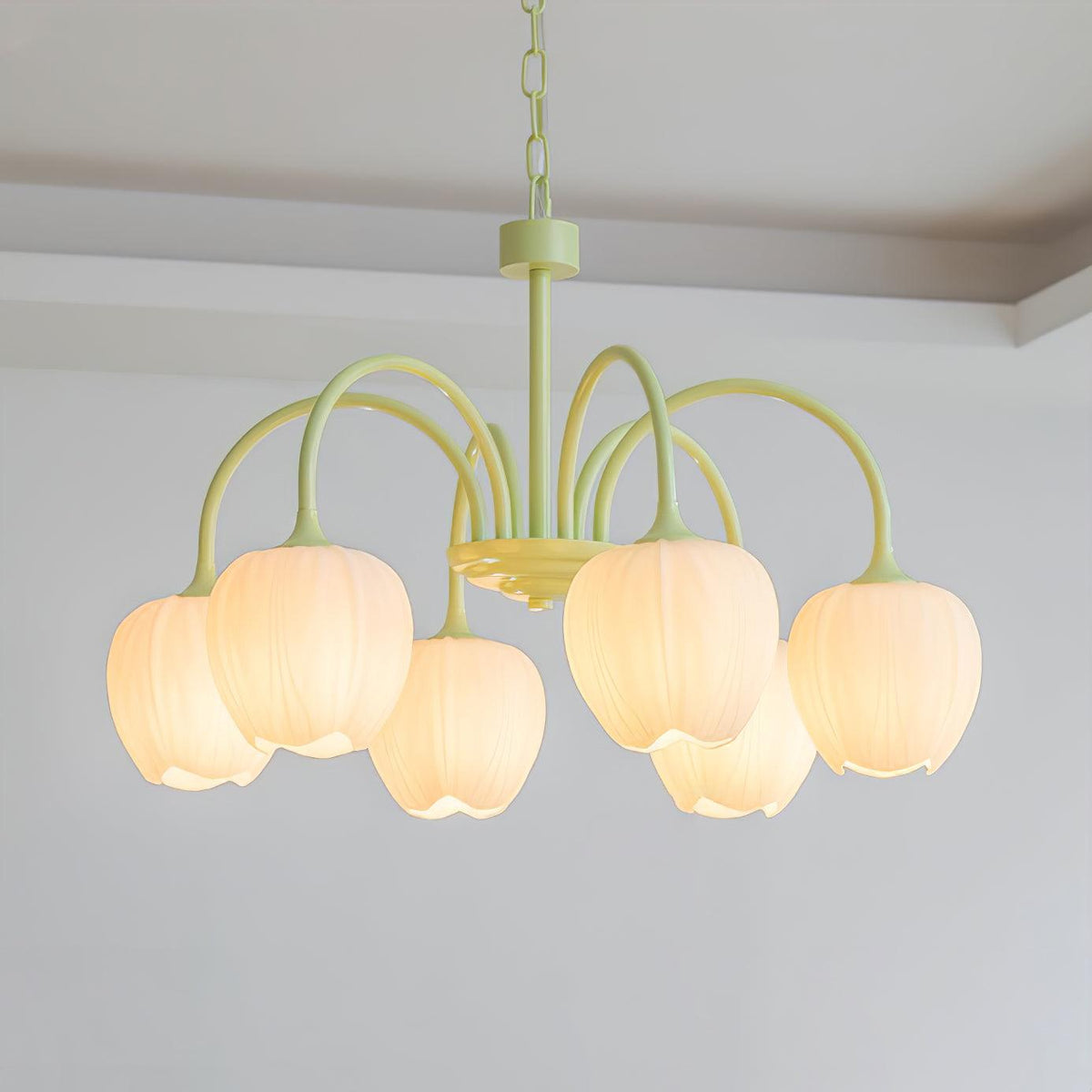 Tulip friske lysekroner i glas