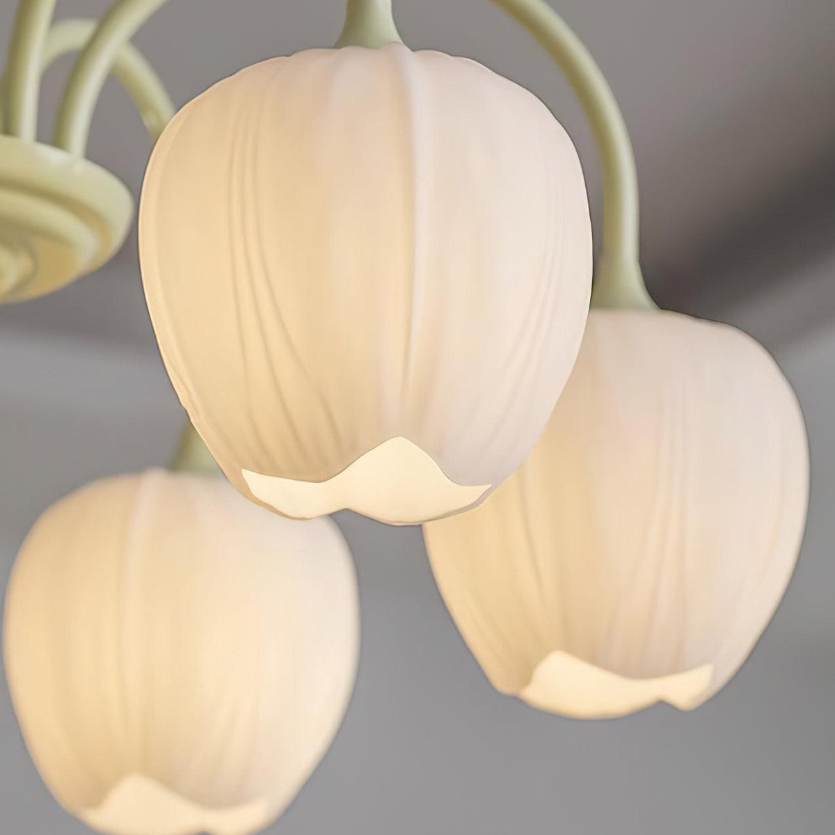 Tulip friske lysekroner i glas