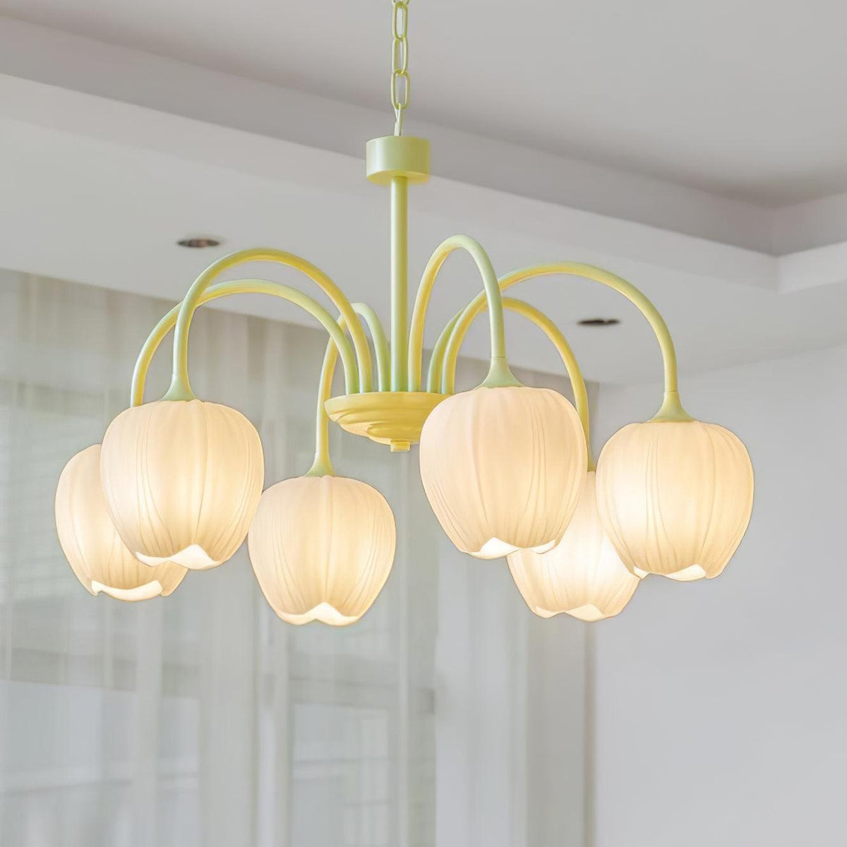 Tulip friske lysekroner i glas