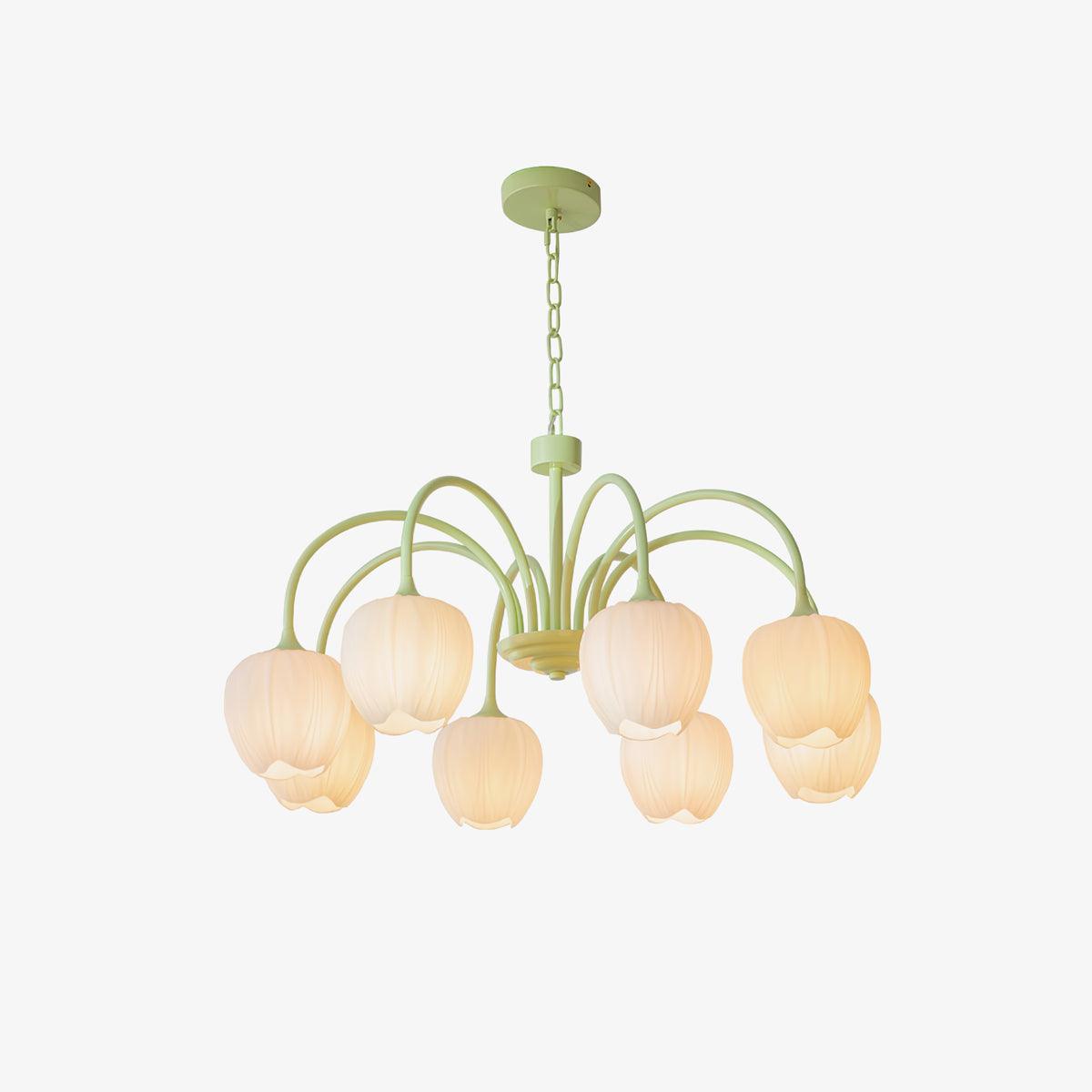 Tulip friske lysekroner i glas