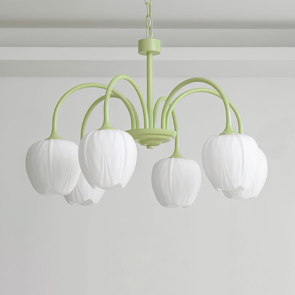 Tulip friske lysekroner i glas