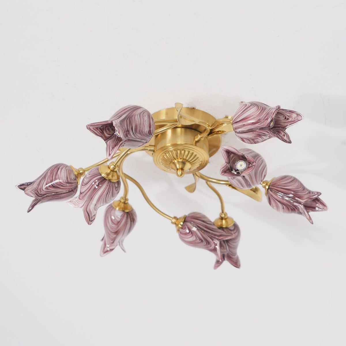 Vathaos Tulip Serenade loftslampe i glas