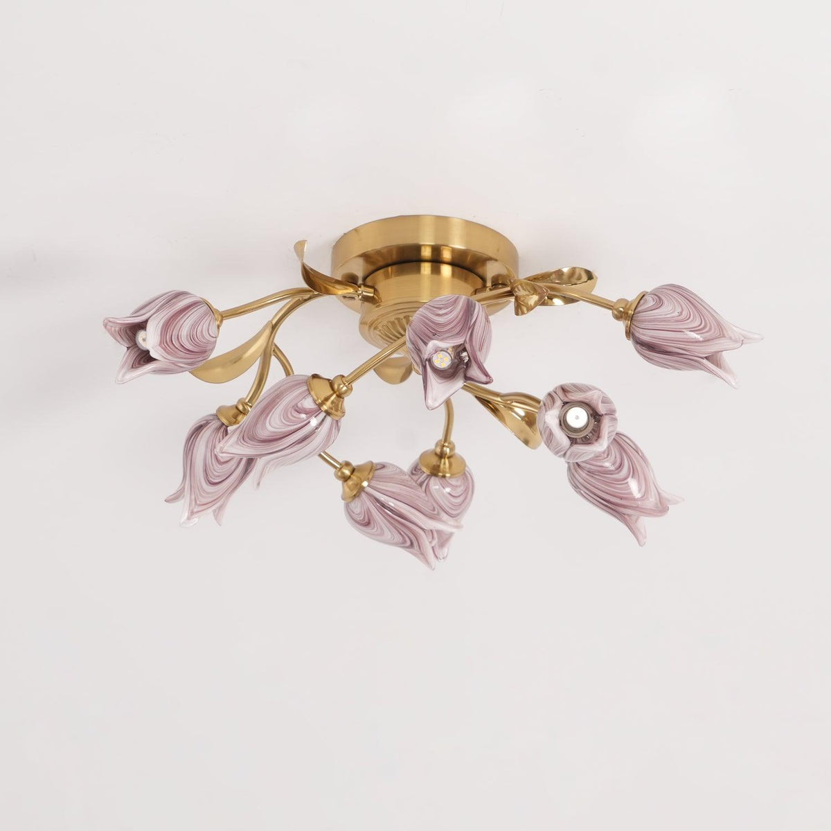Vathaos Tulip Serenade loftslampe i glas