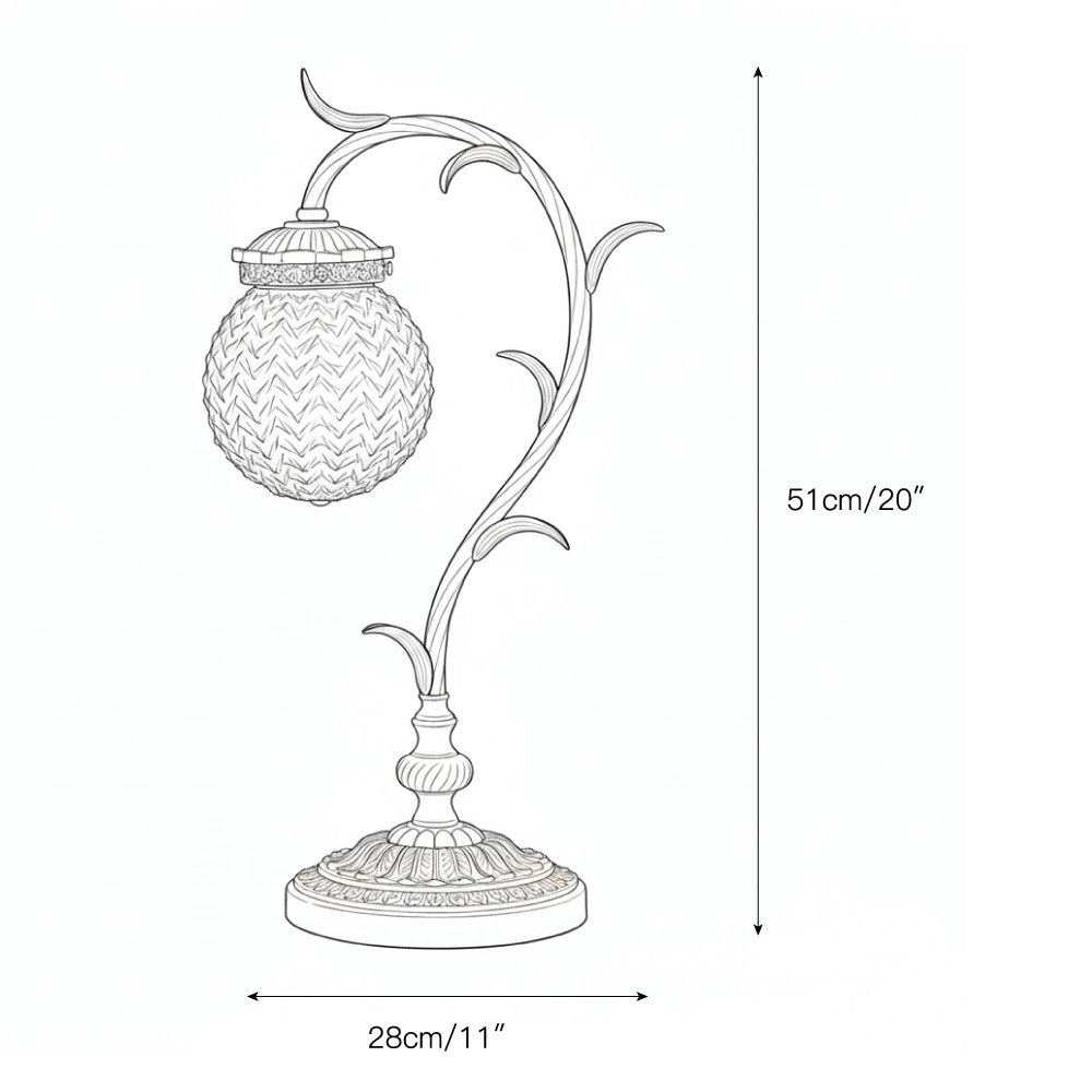 Smaragdgrøn Virelle-bordlampe
