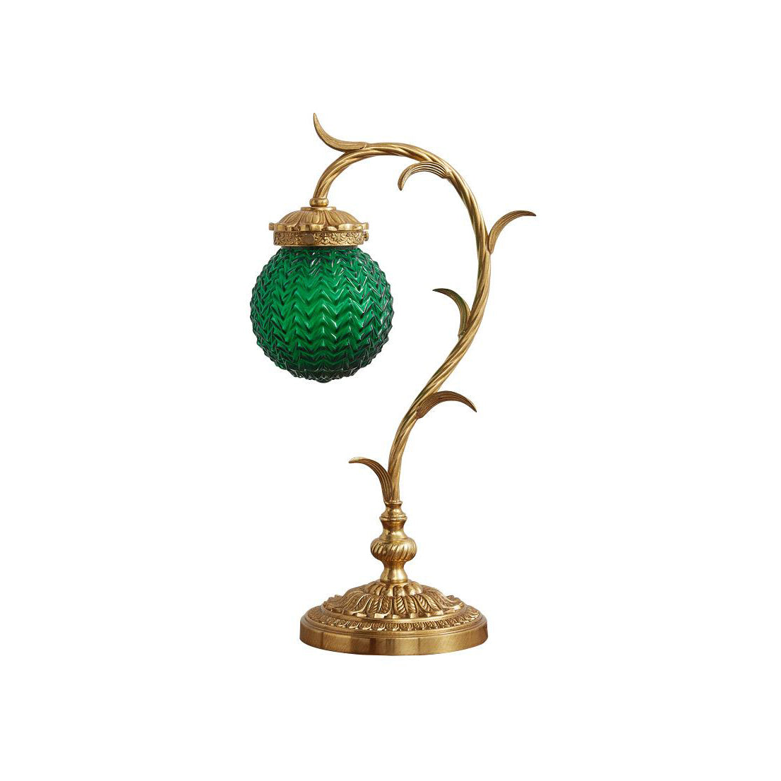 Smaragdgrøn Virelle-bordlampe