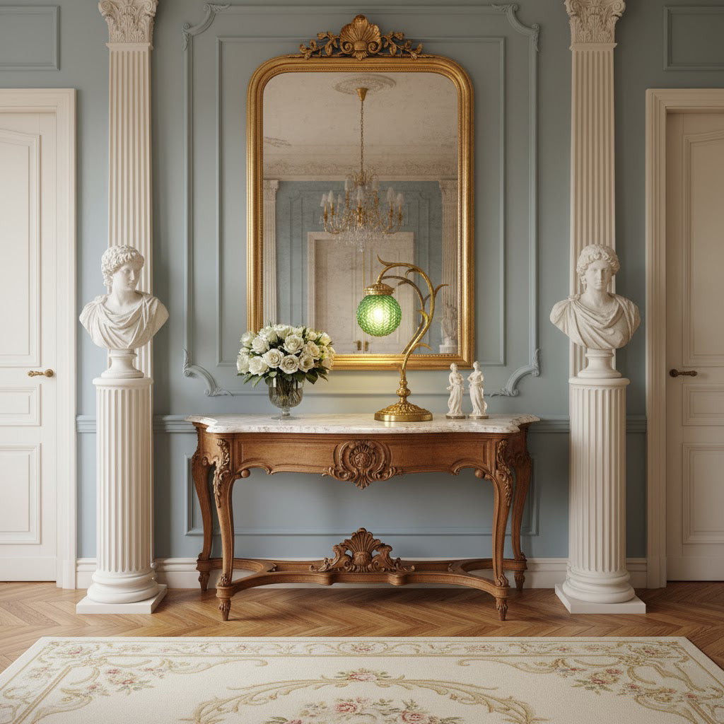 Smaragdgrøn Virelle-bordlampe