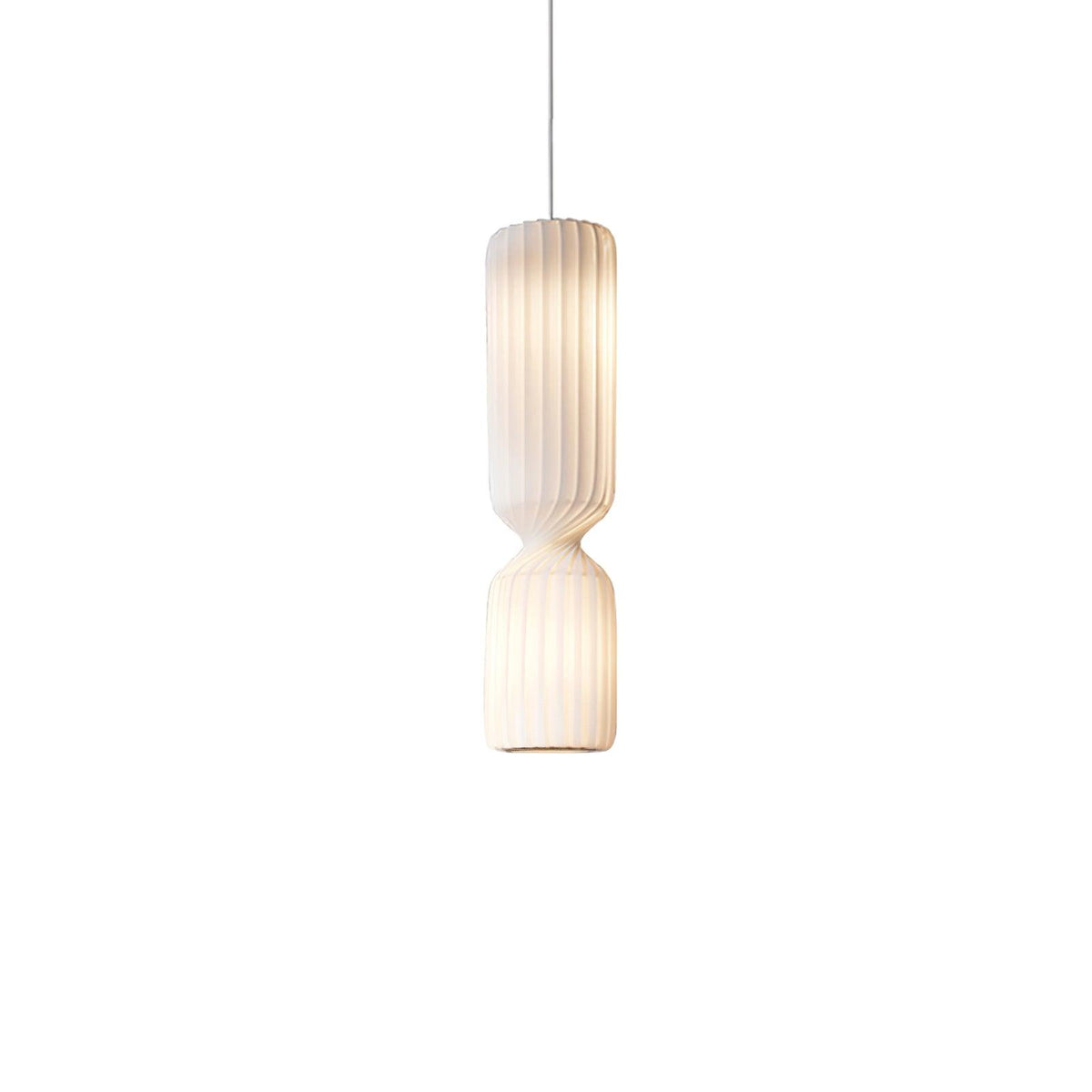 Candeeiro suspenso minimalista em PVC Twist