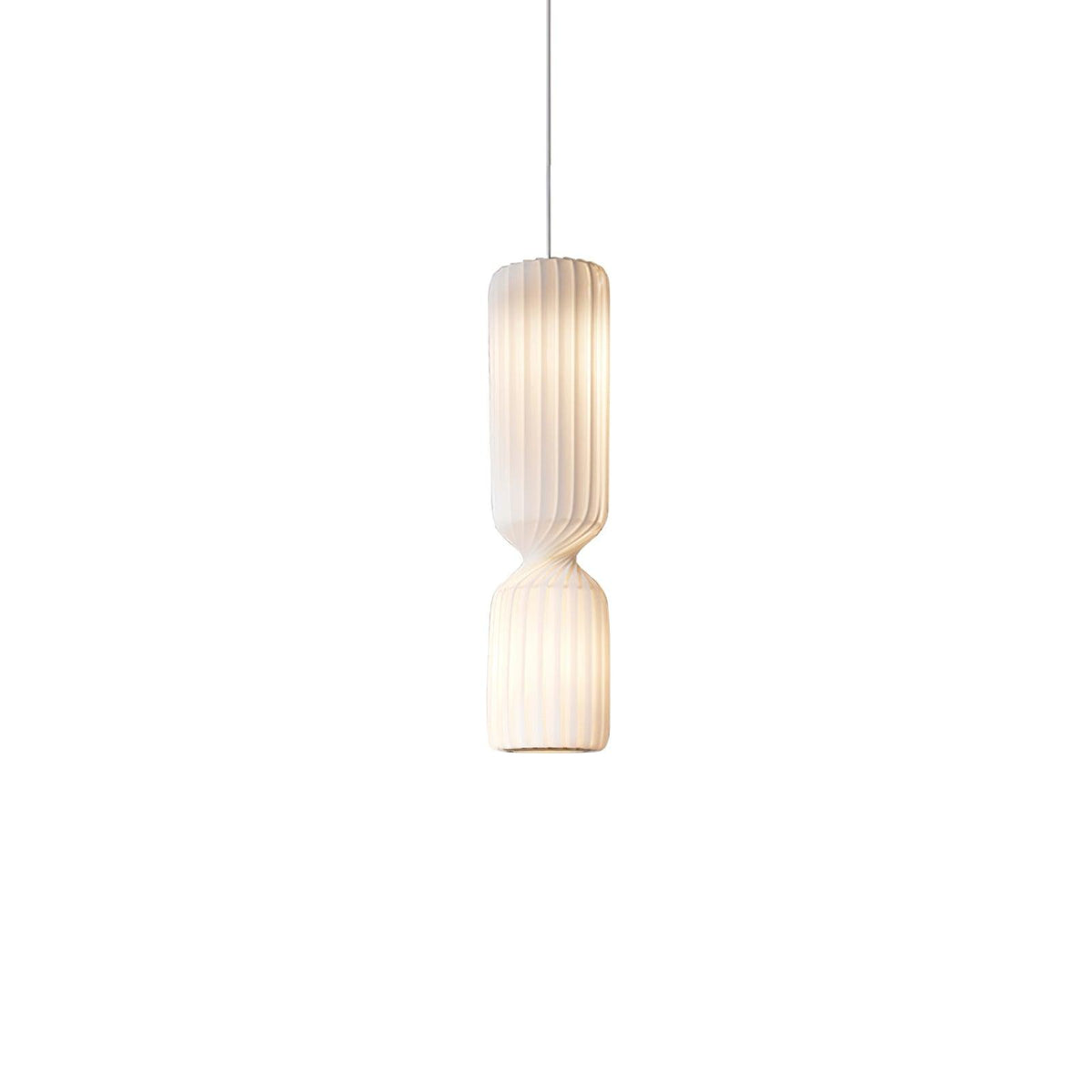 Candeeiro suspenso minimalista em PVC Twist