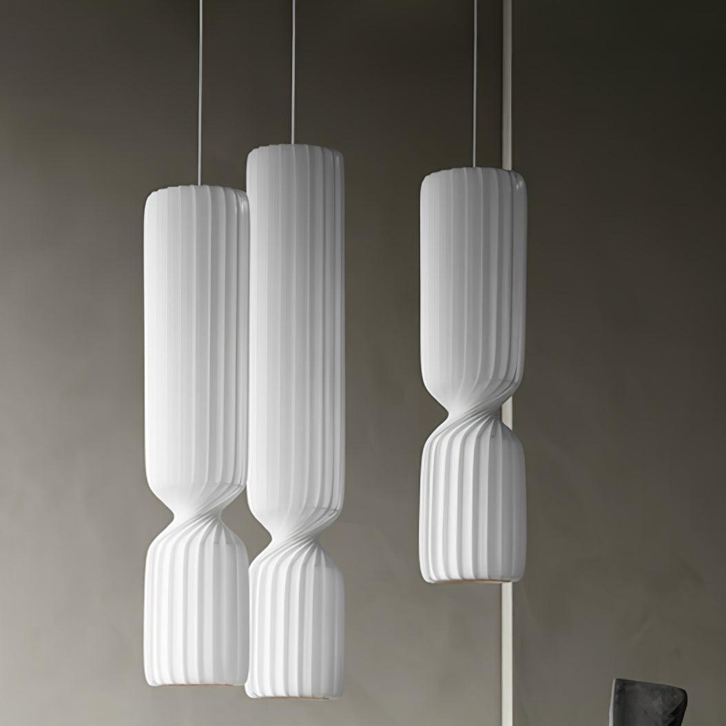 Candeeiro suspenso minimalista em PVC Twist