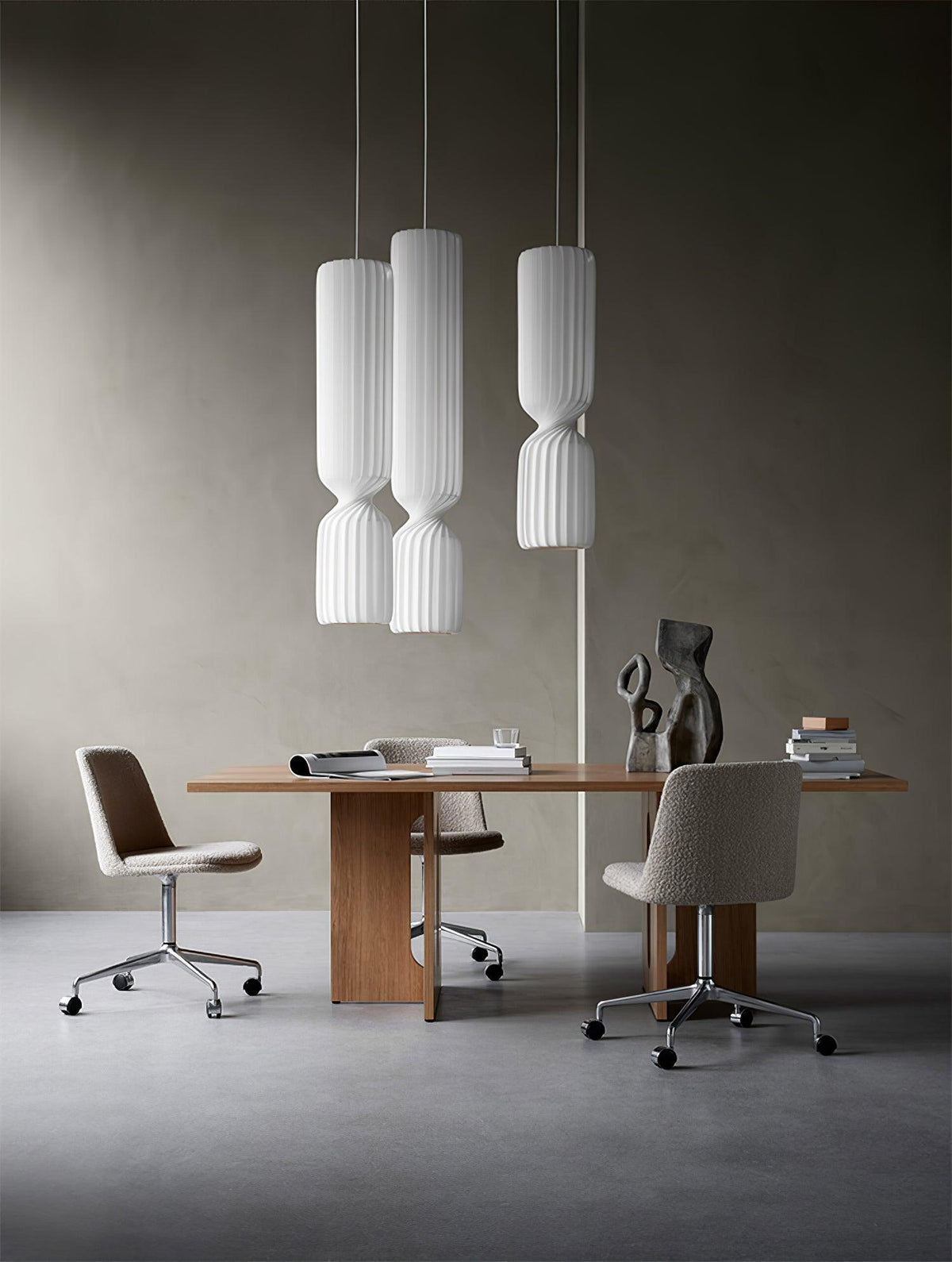 Candeeiro suspenso minimalista em PVC Twist